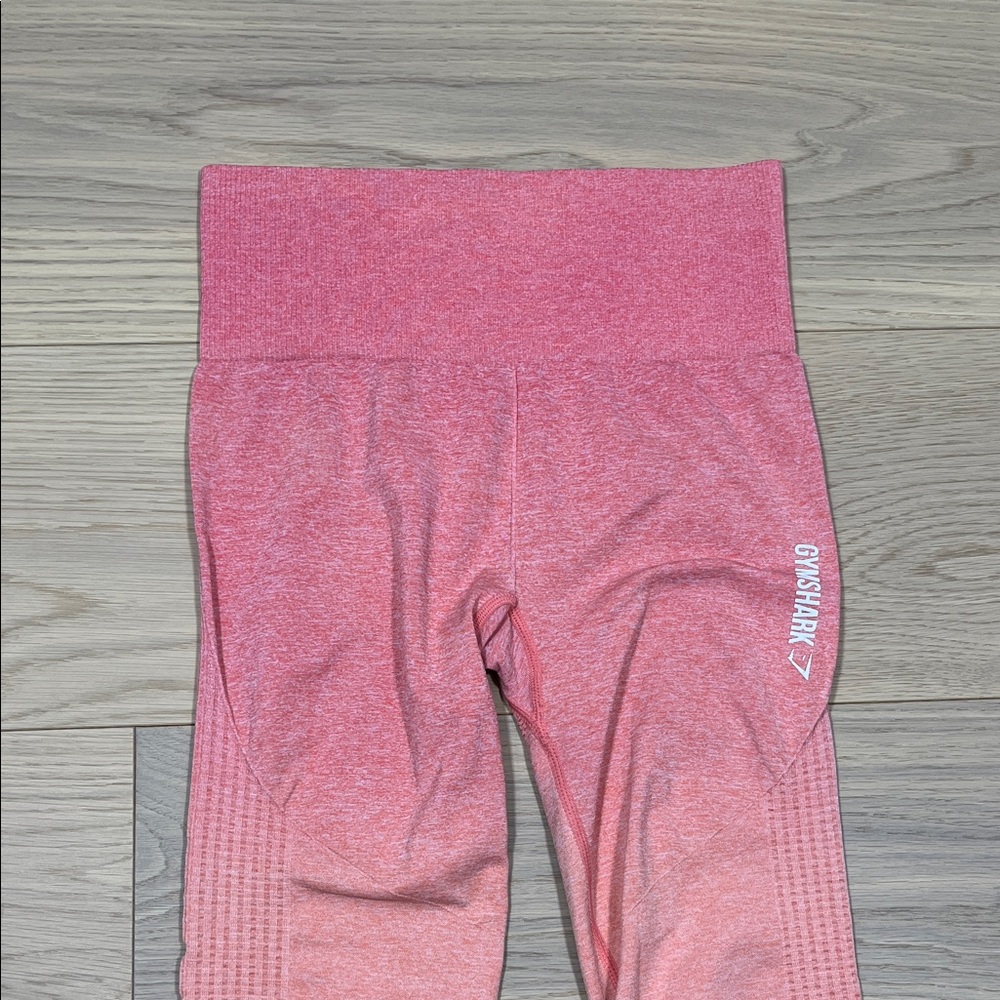 Gymshark Seamless Leggings Women's Size Small Ombre Pink /Orange - Picture 2 of 10